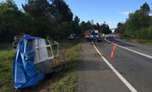 El accidente tuvo lugar en la carretera de Agolada a Melide. 