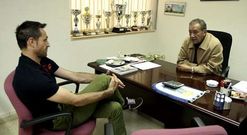 Isidro Silveira y Aira se reunieron ayer en  las oficinas del Racing en el estadio de A Malata. 