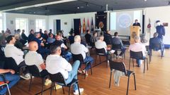 Homenaje a miembros de Raya 30 en la comisar�a de Vigo. polic�a nacional.