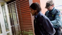 Ram�n V�zquez, al entrar en el juzgado.