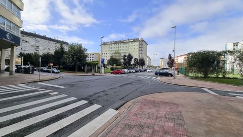 Imagen de archivo de la plaza Viana do Castelo de Lugo.
