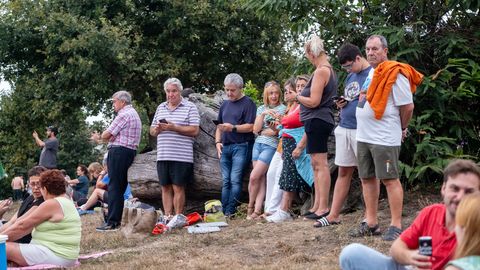 Eclipse total en Asturias desde el Parque de los Pericones, en Gij�n