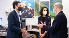 El director de la APLU con el alcalde de A Lama, Jorge Canda