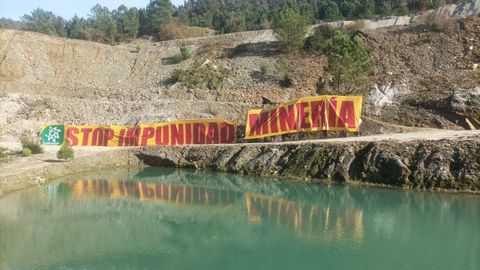 Imagen de archivo de una protesta en la mina de San Finx.