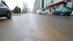 Imagen de archivo de la r�a Luis Calvo de Carballo, donde tuvo lugar la actuaci�n de la Polic�a Local.