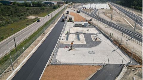 Imagen de principios de mes del�apartadero ferroviario.