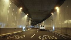 El t�nel del H�rreo de Santiago, en una imagen de archivo en la que no aparece el veh�culo�averiado