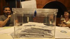 Colegio electoral en Pontevedra el pasado domingo
