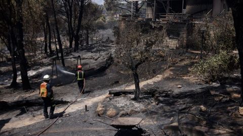 Incendio en la provincia de Toledo. Se han calcinado viviendas, algunas pertenecientes a la comunidad de Madrid