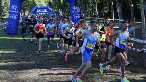 Leiro celebra 41 historias de su carrera popular.La zona de O Salgueiral fue el eje de la clsica de O Ribeiro