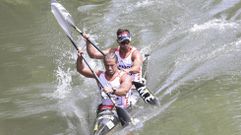 Julio Mart�nez y Jose Juli�n Becerro en el Descenso Internacional del Pisuerga