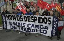 Personal de Vestas se moviliz� en distintas ocasiones en defensa de los empleos en la f�brica de Viveiro.