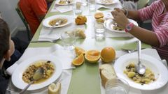 Imagen de archivo de un comedor escolar en Santiago.