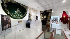 Adri�n Novo, en el interior del museo. 