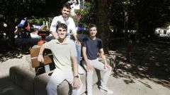 Borja y Ra�l Santamar�a y Bruno Vila son los Mozos de Arousa