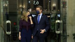 Yolanda D�az y Alberto N��ez Feijoo, al iniciar su encuentro en el Ministerio de Trabajo