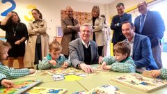 Alfonso Rueda visita el Colegio P�blico Antonio Palacios en O Porri�o