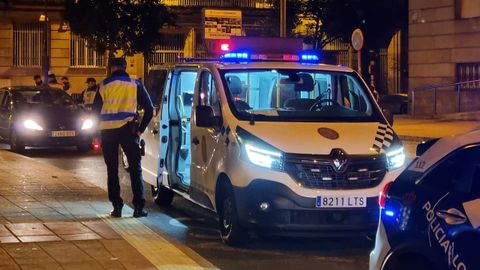 Imagen de archivo de un control de la Polic�a Local de Ourense