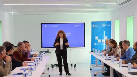 Reunión de la directora xeral de FP, Eugenia Pérez, con los directores de los centros ourensanos