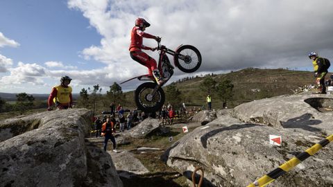 Xurxo Neo, durante una de las pruebas celebradas este domingo en Monte Faro.