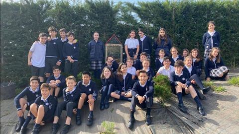 Alumnos del Miraflores realizaron un hotel de insectos