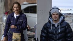 Mar Flores y Carlo Costanzia, en el ltimo da de grabaciones de Decomasters