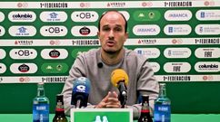 Luis Vilach, en la previa del partido de Bilbao