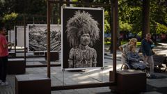 Exposici�n de Sebasti�o Salgado en los jardines de M�ndez N��ez