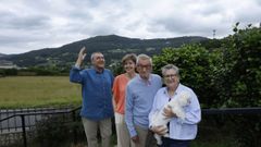 La familia Campos Daz reside en Madrid, pero veranea en Mondoedo