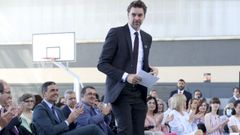 Pau Gasol particip en la presentacin del plan, que impulsa a travs de su fundacin, junto al presidente del Gobierno