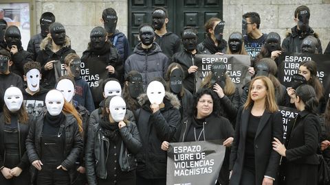 Los estudiantes lalinenses realizaron numerosos actos contra la violencia de g�nero