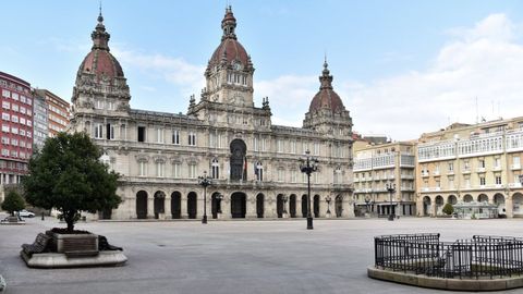 La plaza de María Pita, en una imagen de archivo