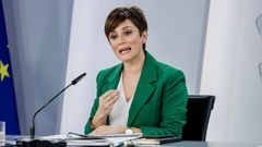 La ministra Portavoz, Isabel Rodr�guez, durante la rueda de prensa posterior al Consejo de Ministros.