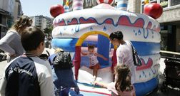 La diversin infantil se concentr estos das en la calle Rey Davia.