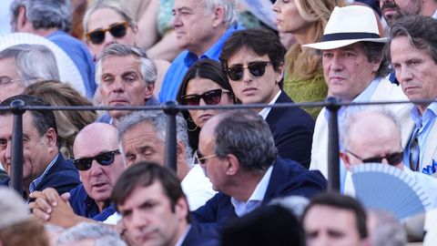 Tana Rivera y Roca Rey, juntos en la plaza de la Maestranza en Sevilla