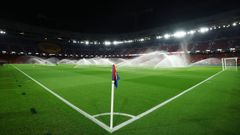 El interior del Camp Nou, en la previa del partido del Barcelona contra el Atl�tico de Madrid.