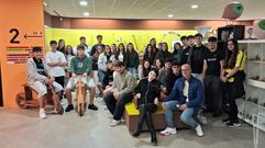 Alumnado de Marn, de visita en el Melga