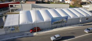 Las obras del Lidl-al fondo- solo pueden realizarse sobre un fondo de 30 metros mientras no se aprueba el Plan Xeral. 
