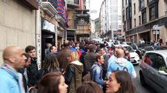 Aficionados c�lticos, en la previa del �ibar-Celta del pasado abril, que les dej� un gran recuerdo por el gran ambiente con los hinchas vascos.