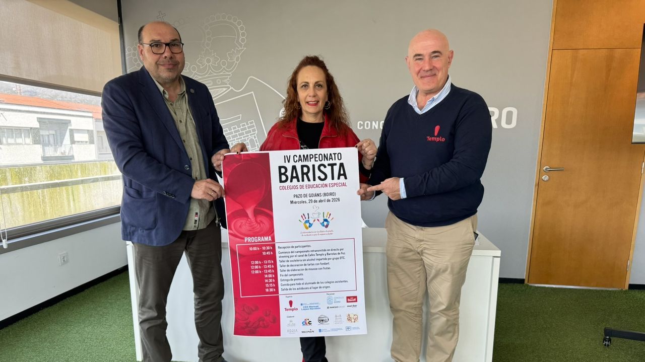 El aroma del café inundará de nuevo el pazo de Goiáns en el Campionato Barista de Educación Especial