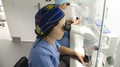 Laboratorio de la Unidad de Reproducci�n Asistida del Hospital Quir�n de A Coru�a