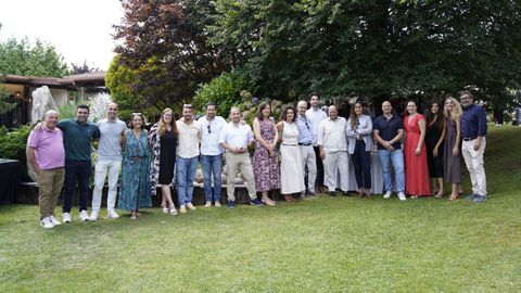 Directivos de Congalsa, en la comida de verano realizada en Chicolino