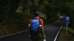 Cami&ntilde;o Primitivo a su paso por O Burgo, en Lugo