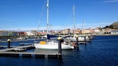 Varios yates estaban ayer atracados en el puerto de Mux�a