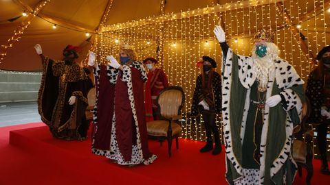 Saludo de los Reyes Magos en Pontevedra.