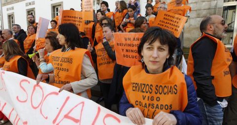 Los plantilla municipal mantuvo la protesta y la repetirn todos los mircoles si el gobierno local no los escucha. 