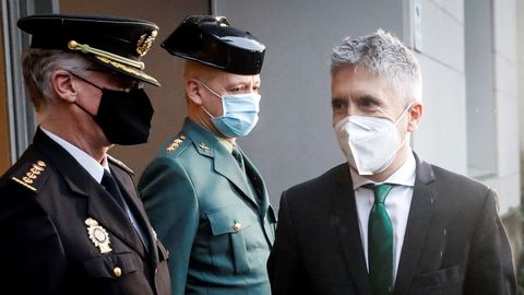 El ministro del Interior, Fernando Grande-Marlaska, este viernes, en San Sebasti�n