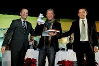 Jes�s V�zquez, Serxio Iglesias e Valent�n Alfons�n, na entrega.