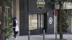 El cafe bar El B�nker, situado en el n�mero 31 de la calle de A Rosa de Santiago.