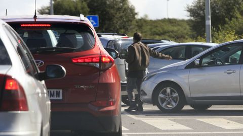 Imagen sacada este jueves en las inmediaciones del hospital lucense